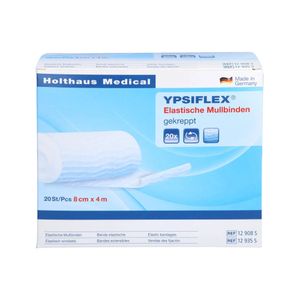 HOLTHAUS YPSIFLEX Elastische Mullbinde Klinikpackung 10 cm x 4 m 20 Stück