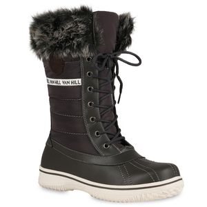 VAN HILL Zateplené kotníkové dámské boty s podšívkou Zimní boty 838030, Barva: tmavě šedá, Velikost: 39