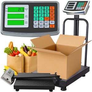 Paketwaage bis 150 kg | Plattformwaage | Waage | Digitalwaage | Industriewaage | Präzisionswaage | Tierwaage | Versandwaage | LCD, Edelstahl | Retoo