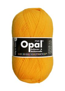 Opal Sockenwolle 100g Uni Sonnengelb 4-fach