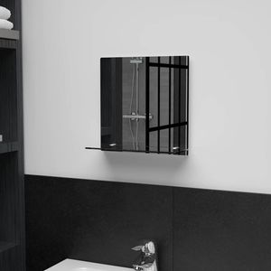 vidaXL Lustro ścienne z półką 30×30 cm szkło hartowane
