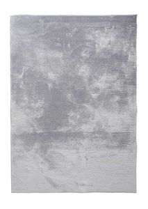 Hochflorteppich - Silberfarben - 60 x 110 cm
