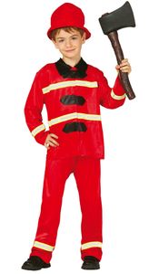 Kostým hasiče pro děti velikosti 98 - 146, velikost:110/116