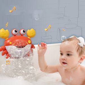 Bubble Crabs Baby Badespielzeug Kleinkind Bad Bubble Maker Pool Schwimmen Badewanne Seifenmaschine Badezimmer Spielzeug für Kinder Kinder(rot)