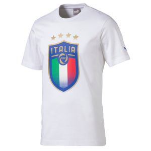 Puma Italien Badge Fan Tee WM 2018, Größe:XL, Farbe:Weiß
