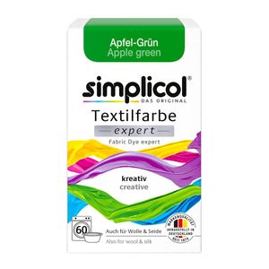 Simplicol Textilfarbe expert Apfel-Grün 150g - Farbe zum Färben (1er Pack)