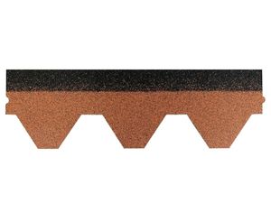 Isolbau Dachschindeln Hexagonal Form Braun 1 Stk Schindeln Dachpappe Bitumen