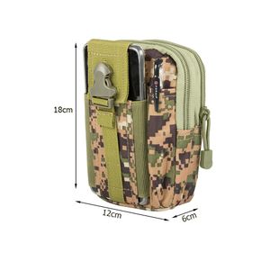Outdoor Taktische Gürteltaschen Digital Woodland Armee Tactical Molle Bauchtaschen Hüfttaschen