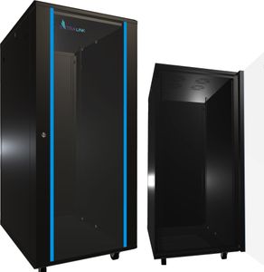 Netzwerkschrank 19 Zoll, für Switches UPS Server, 27 HE 600x800