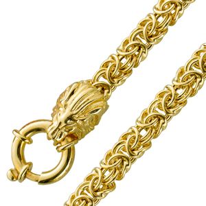 Löwenkopf Armband Königskette Silber 925 vergoldet  19