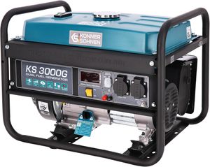 Könner & Söhnen KS 3000G - Hybridné benzínové LPG 4-taktné medené generátory 3000 W