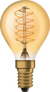 OSRAM LED žiarovka Vintage 1906 CLASSIC A,B,P SLIM vlákno 3,4 W 822 zlatá E14 stmievateľná teplá biela 4058075761438