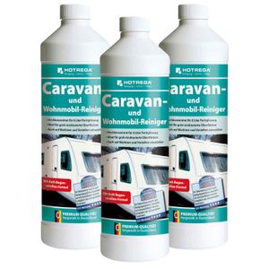 HOTREGA Caravan und Wohnmobil Reiniger 1 Liter - Wohnwagen Reinigungsmittel Caravan mühelos reinigen Menge:3