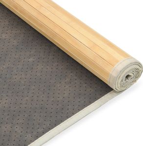 vidaXL Teppich Bambus 100x160 cm Natur