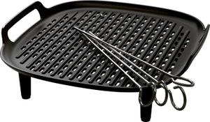 Philips 3,2 l, 4,2 l Airfryer Set mit Grillplatte und Spießen (HD9926/00)