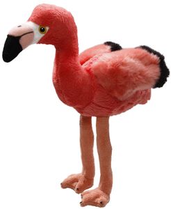 Carl Dick Flamingo mit biegbaren Beinen ca. 30cm hoch (mit Beinen), ca. 25cm lang 3539 Kuscheltier, Plüschtier, Stofftier