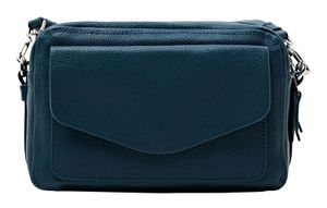 Esprit Schultertasche in Leder-Optik, teal green