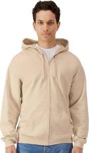 Gildan - Hoodie mit durchgehendem Reißverschluss Weiche Haptik für Herren PC7491 (3XL) (Sand)