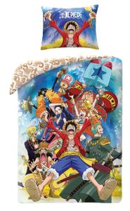 One Piece Bettbezug Adventures 140 x 200 cm Polyester