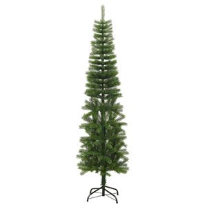 vidaXL Künstlicher Weihnachtsbaum mit Ständer Schlank 210 cm PE