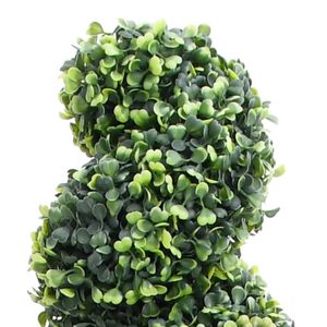 vidaXL Sztuczny bukszpan z doniczką w kształcie spirali zielony 89 cm vidaXL Sztuczny bukszpan z doniczką w kształcie spirali zielony 89 cm