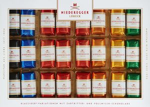 Niederegger Marzipan Klassiker Variationen verpackte Pralinen 300g