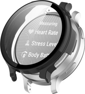 INF Garmin Lily 2 Active-Uhrengehäuse mit Displayschutz aus gehärtetem Glas Schwarz