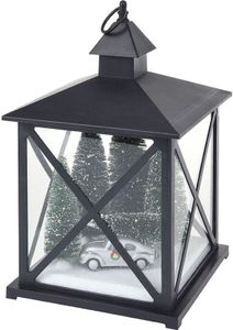 Lampion świąteczny z oświetleniem LED i ruchomą dekoracją 38 cm AUTO KO-AX5306570auto