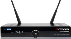 Octagon SF8008 V3 Supreme UHD 4K Twin Sat-Receiver 256GB SSD (2x DVB-S2X MS, Linux E2, M.2, WiFi)