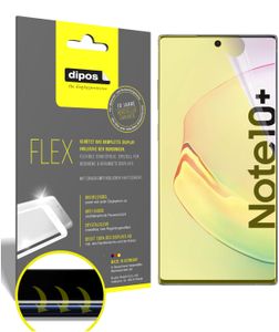 2x ochranná fólia pre Samsung Galaxy Note 10 Plus vrátane okrúhleho 3D Full Cover Flex