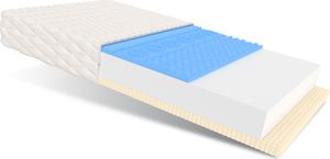 Matratze 140x200 cm NEAPOL H2 Höhe ca. 13 cm HR Schaum 7 Zonen Latexschicht Matratze 140x200 cm NEAPOL H2 Höhe ca. 13 cm HR Schaum 7 Zonen Latexschicht