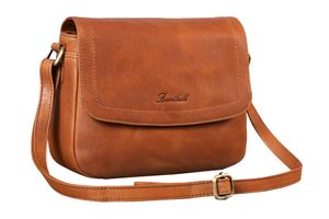 Benthill Handtasche Damen Leder - Umhängetasche aus Rindsleder - Schultertasche aus echtem Leder mit Reißverschluss - Vintage Bag Beutel