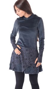 PUREWONDER Kleid aus Samt mit Zipfelkapuze Elfenkleid dr25