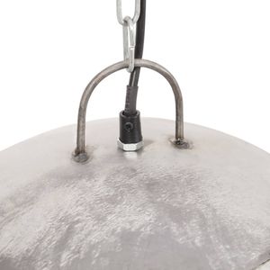 vidaXL Závesné svietidlo Vintage Industrial Style 25 W strieborné okrúhle 41 cm E27