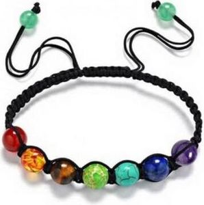 Armband Baumwolle, Chakra Edelsteine,