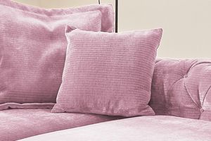 KAWOLA Kissen Cord Vintage versch. Ausführungen und versch. Farben SEPHI rosa,  Spitzkissen groß