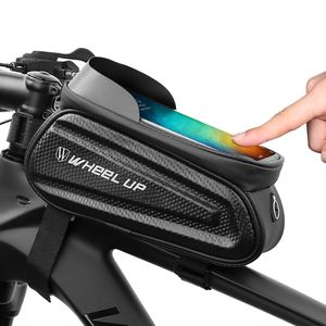MidGard Multifunktions-Fahrrad-Rahmentasche wasserabweisend Smartphone-Halterung, Handy-Tasche für Fahrrad, eBike, MTB, Citybike