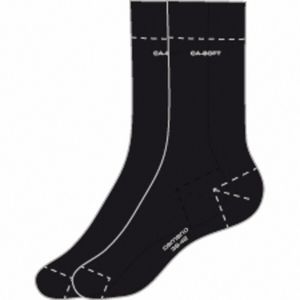 Camano Ca-Soft Socks uni NOS schwarz, 2er Pack Damen, Herren Socken