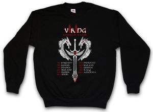 Urban Backwoods Viking World Tour Sweatshirt Pullover, Größe:L