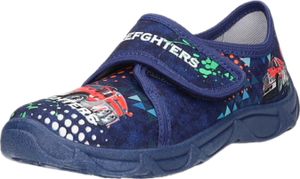 Sneakers Kinder-Jungen-Hausschuh Feuerwehr Blau-Mehrfarbig, Farbe:blau, EU Größe:30