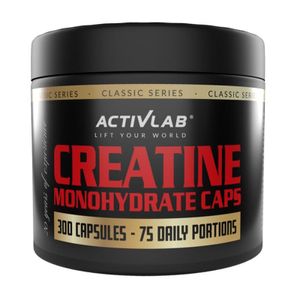 1x Activlab Creatine Monohydrate | 300 Kapseln je Behälter | Kreatin Monohydrat Creatine | Kraftsport Body Building | Nahrungsergänzungsmittel (1er Pack)