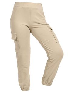 Kinder Mädchen Cargo Stoff Hose 30525 Beige 140