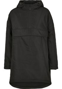 Urban Classics Damen Winterjacke Ladies Long Oversized Pull Over Jacket Black-3XL