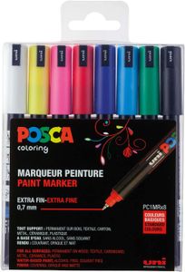 POSCA Pigmentmarker PC-1MR 8er Box farbig sortiert wasserfest