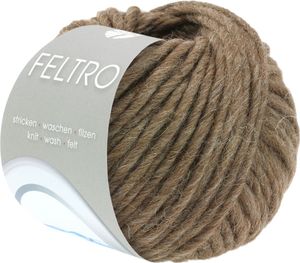 Lana Grossa Feltro 023 Braun meliert 50g