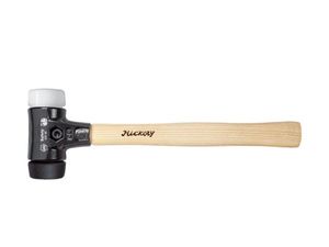 Wiha Schonhammer Safety mittelweich/sehr hart mit Hickory-Holzstiel, Rund-Schlagkopf (26661) 80L mm
