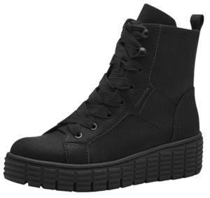 Tamaris damskie sznurowane buty czarny