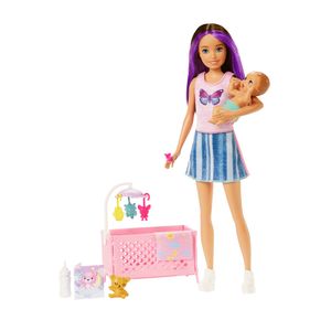 Barbie Skipper pestúnka - Set Ospalé bábätko a Skipper