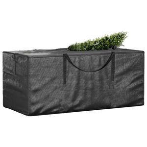 vidaXL Weihnachtsbaumtasche Schwarz 150x75x75cm Polyethylen