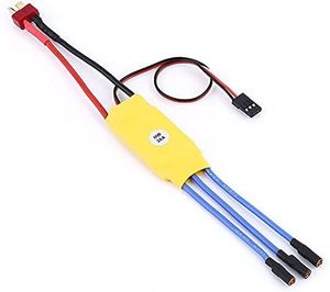 Brushless ESC 30A Drehzahlregler | Kompatibel mit RC Hubschrauber, Quad-Rotor | Max. 210.000 U/min, UBEC 5V | Gelb, Kunststoff